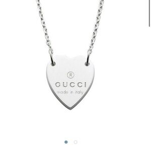 Gucci Silver Heart Necklace